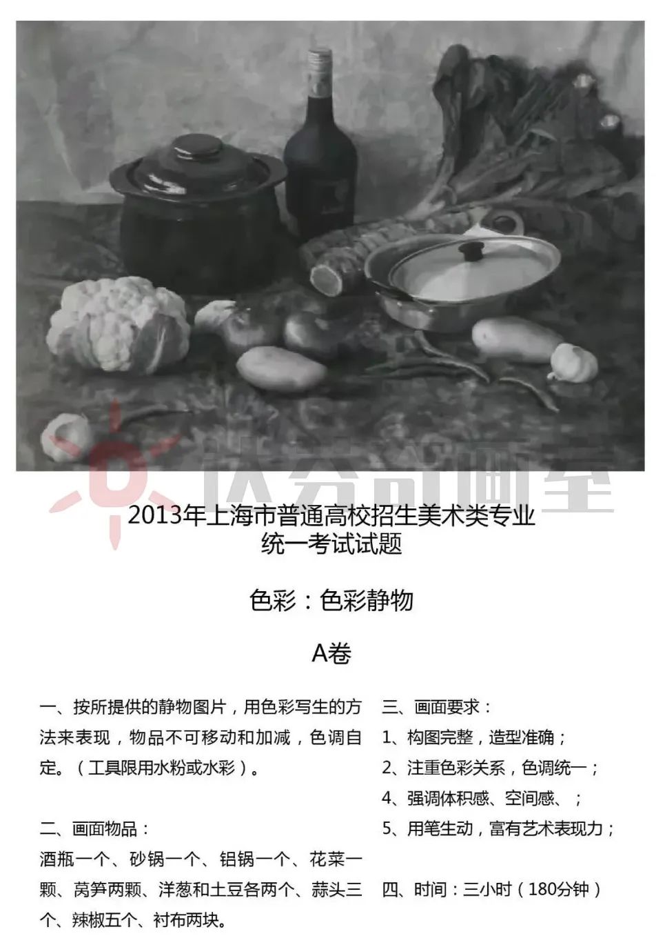 2013年上海美术与设计统考