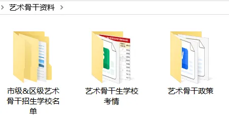 上海艺术骨干生资料