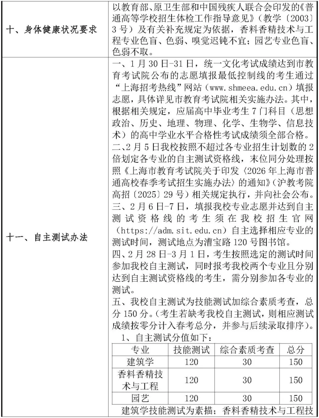 2026上戏、上应大春考招生简章！